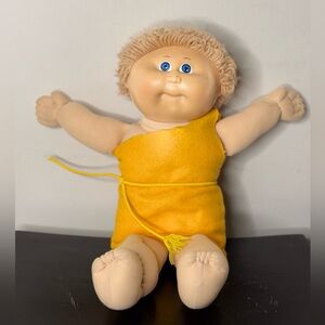 VINTAGE Cabbage Patch Doll 1978 1982 Blond Hair Blue Eyes